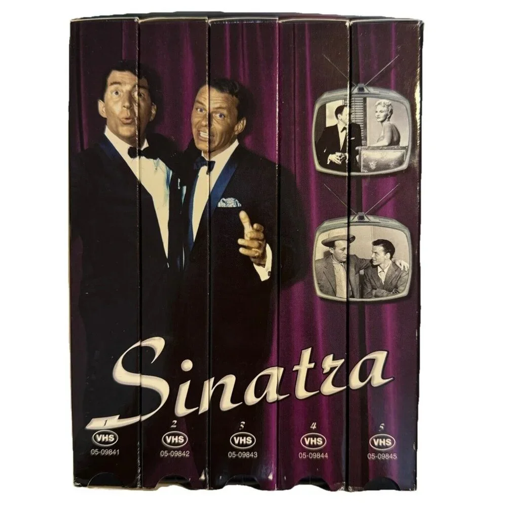 Frank Sinatra VHS Collector Series – 5‑Tape Set – Ol’ Blue Eyes – Very Good